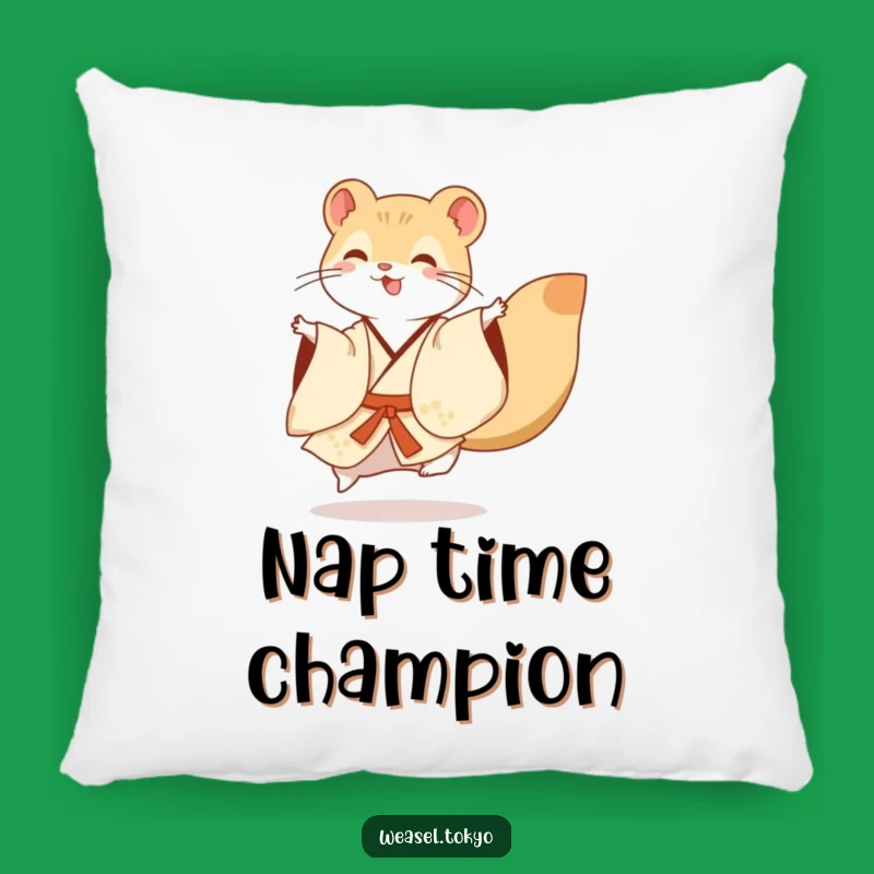 Funny Weasel Kimono Pillow: Snuggle Up with This Hilarious Dancer