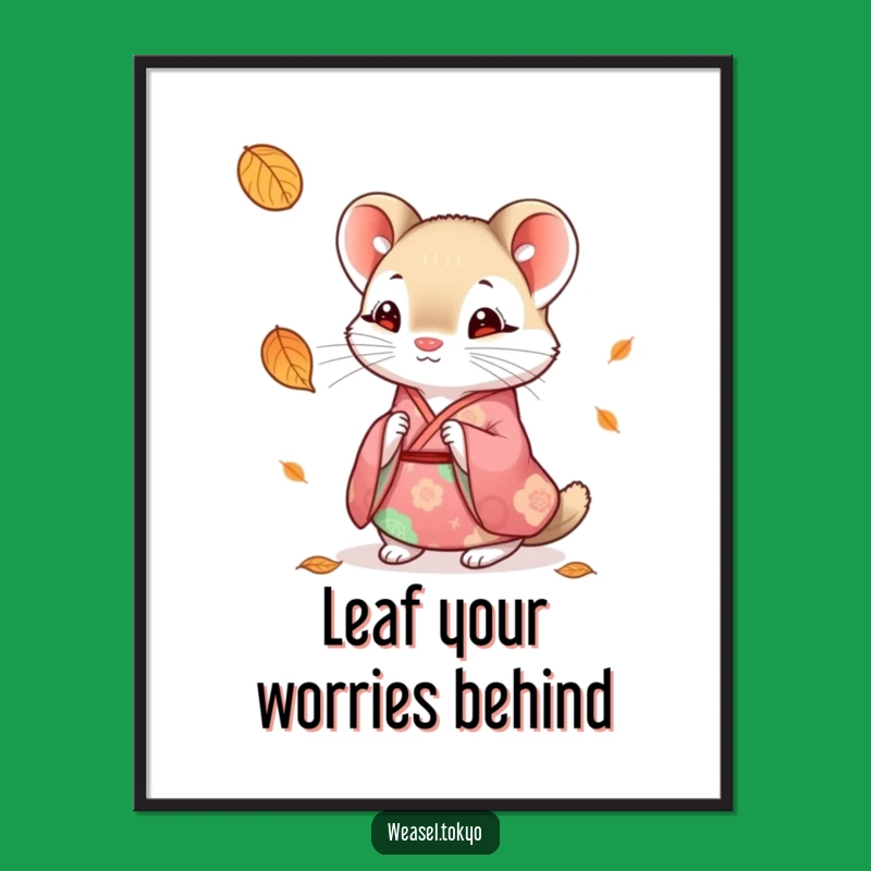 Free Printable Wall Art: Curious Weasel for a Peaceful, Reflective Space